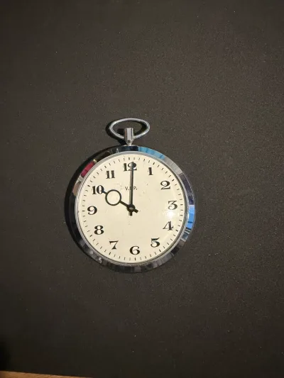 Vintage-Style Silver Pocket Watch Prop